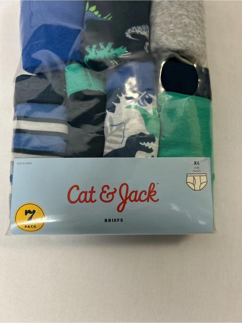 Cat & Jack Blue, Teal & Gray Boys' Briefs - 7 Pack